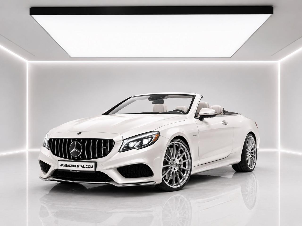 Mercedes AMG E63 White Convertible